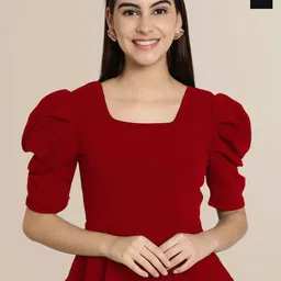Tromko Puff Sleeve Top-image-83