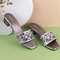 Metro Printed Block Mules-2