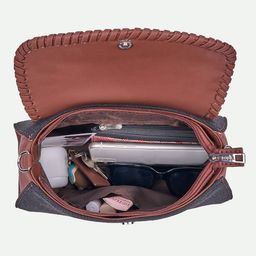 ZOUK Printed Structured Sling Bag image 3