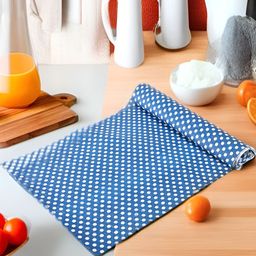 Aura Blue Set of 1 Water Resistant Shelf Liner Organisers-13