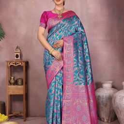 Varanga Woven Design Zari Banarasi Saree-picture-10