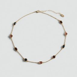 MANGO Combined Beads Chain Necklace-24