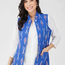 Vastraa Fusion Printed Nehru Jackets-image-19