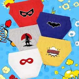 NUSYL Pack Of 5 Printed Cotton Basic Briefs NUBCBRFPO5.0068-image-55
