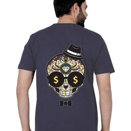 LA MILANO Men Graphic Printed Round Neck Pure Cotton Slim Fit T-shirt-image-88