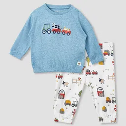 Juniors by Babyshop Boys Emboridered Night suit-picture-45