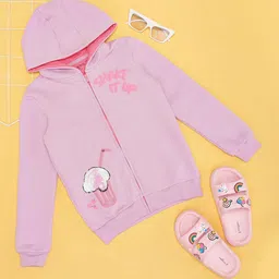 Pantaloons Junior Girls Longline Bomber with Patchwork Jacket-image-84