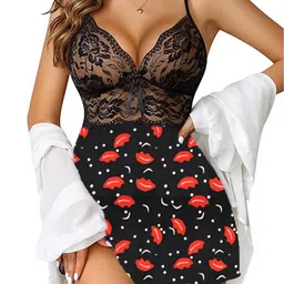 Fihana Women Modal Printed Baby Doll-picture-17