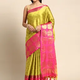 LeeliPeeri Designer Woven Design Zari Silk Cotton Banarasi Saree-image-51