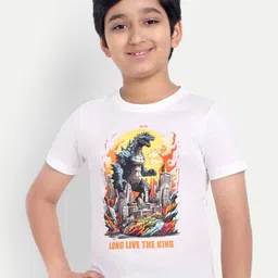 ONE SKY Boys Graphic Printed Regular Fit T-shirt-image-76