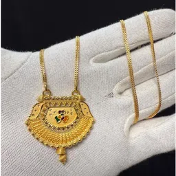 Anshenterpris Gold Plated Pendant with Chain-picture-44