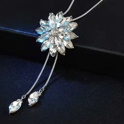 Bling Queen Stainless Steel Stone-Studded Minimal Necklace-picture-16
