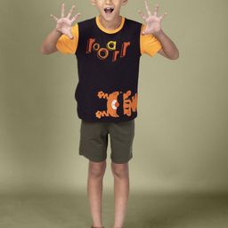 PILOLO Boys Graphic Printed Round Neck Cotton T-shirt-image-87