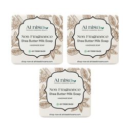 Al Nisa Set Of 3 Shea Butter Handmade Soap- 100 g Each-12