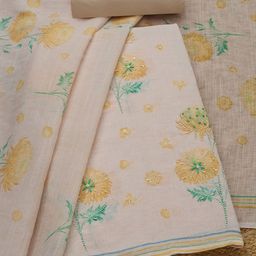 Soch Printed Linen Unstitched Dress Material-picture-31
