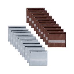 Aura Brown Set of 6 Regular Drawer Organiser Organisers-picture-10