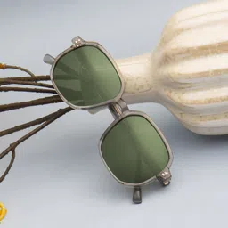 Ted Smith Unisex Square Sunglasses with Polarised and UV Protected Lens-image-90
