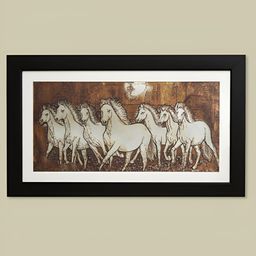 SHREE KALA HOME DECOR Brown & White 1 Piece Synthetic Wood Birds and Animals Wall Paintings-image-34
