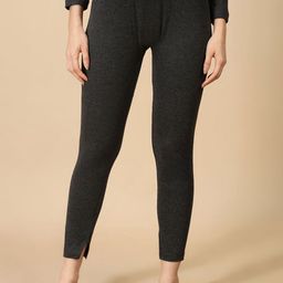 Lux Cozi Ribbed Pure Cotton Mid-Rise Thermal Bottoms-picture-4