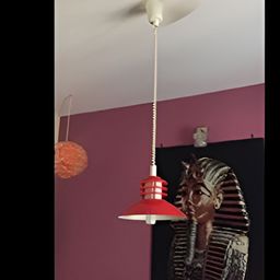 KINIS Red & White Quirky Ceiling Lamp-47