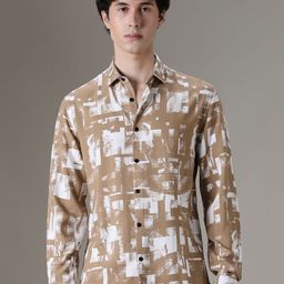Banana Club Men Classic Slim Fit Opaque Printed Casual Shirt-image-27