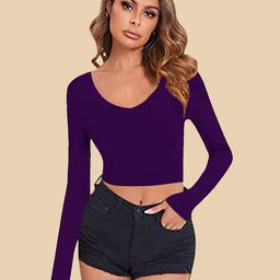 Dream Beauty Fashion Women Fitted Crop Top-image-74