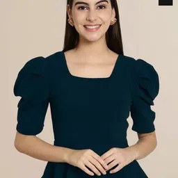 Tromko Puff Sleeve Top-image-85
