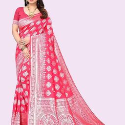 all about you Woven Design Zari Art Silk Banarasi Saree-image-31