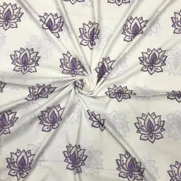 PALASH Floral Block Printed Pure Cotton Unstitched Dress Material-image-95