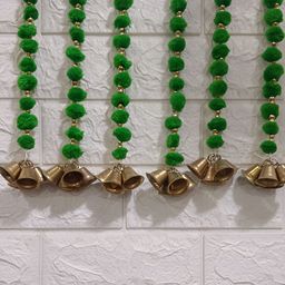 Sellplus Green Pompom Bell Small Hanging-image-30