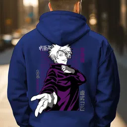 Triptee Men Jujutsu Kaisen Printed Hooded Sweatshirt-picture-16