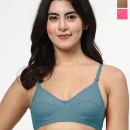 LILY Anpas Women Pack of 3 Cut and Sew Full Coverage Bra-image-30