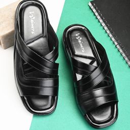 WAINERS Men Leather Comfort Sandals-image-86