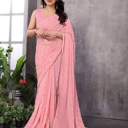 ROOP SUNDARI SAREES Embellished Mukaish Pure Georgette Saree-image-33
