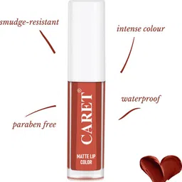 CARET ORGANIC Set Of 3 Super-Pigmented Liquid Matte Lipsticks - 2 ml Each - Shade 6 -2 -5 image 4