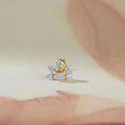 Mia by Tanishq 14KT Yellow Gold Diamond Nose Pin-0.34 gm-picture-14