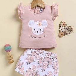 Annie Girls Printed Top with Shorts-image-116