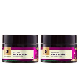 Pilgrim Set of 2 Red Vine Face Scrub for Glowing Skin, Tan Removal, De-Pigmentation-0