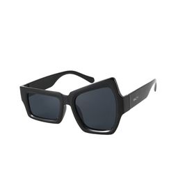 SALTY Women Raised Eyebrow Monochrome UV400 Protection Sunglasses SG0033-BK-BK-image-46