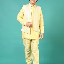 V-Mart Boys Regular Pure Cotton Kurta with Pyjamas-picture-35