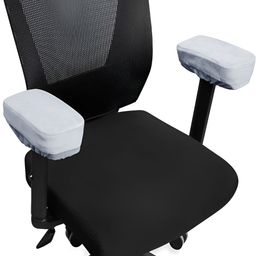 HOKIPO Grey 2 Pieces Chair Arm Rest Cushion Pad for Office Chair Comfy Armrest Covers-picture-14