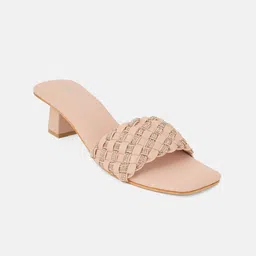 DressBerry Embellished Kitten Sandals-14