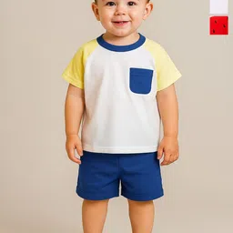 BAESD Unisex Kids Printed T-shirt with Shorts-33