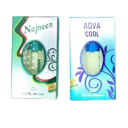 RAVIOUR LIFESTYLE Set Of 2 Aqua Cool & Nazneen Alcohol Free Roll On Attar - 8 ml Each-11