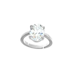 GenZcomplex Rhodium-Plated Brass Zircon Finger Ring-image-85