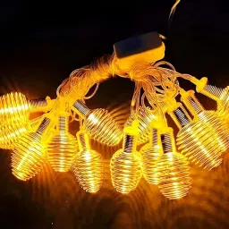14 Spring LED Fairy Wire String Flameless Light,4 Mtr for Diwali Home Decoration Candle-image-33
