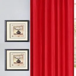 BELLA TRUE Red Long Door Curtain-image-76