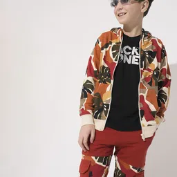 Jack & Jones Junior Boys Printed Hooded Sweatshirt-picture-48