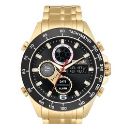 unltd. Men Stainless Steel Bracelet Style Straps Analogue and Digital Watch UNG040002-52