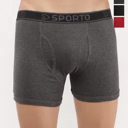 Sporto by Macho Men Pack Of 4 Short Trunks Sprto_M1030-A1-CH1-Olv1-R1-S-picture-17